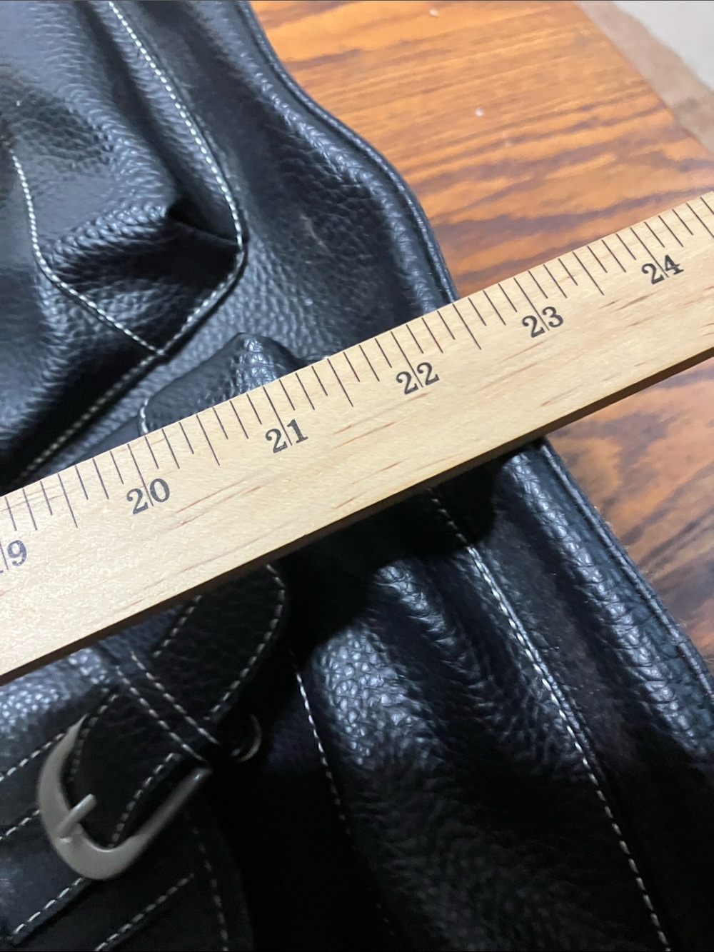 No Brand Large Black Satchel – Black Faux Leather - Picture 9 of 14